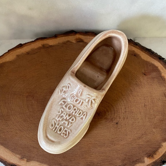 Handmade Pottery Shoe “I Got Florida Sand In My Shoes” - Picture 4 of 10
